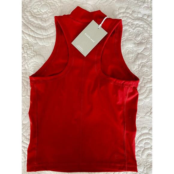 Everlane The Perform Mock Neck Tank Top in Apple Red size XXS nwt - Picture 2 of 4